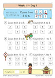 Reception Maths Daily Practice Book Ages 4-5 with Answer Summer Term CGP