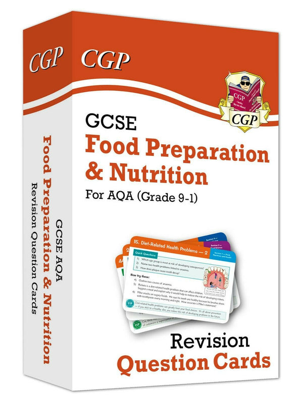 GCSE AQA Grade 9-1 Food Preparation and Nutrition Revision Question Cards CGP