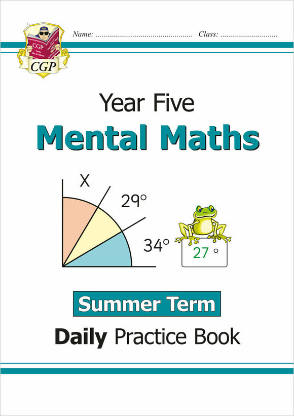 New KS2 Year 5 Mental Maths Daily Practice Book SUMMER TERM with Answer CGP