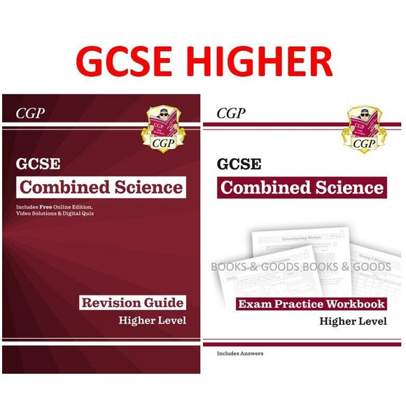 GCSE Combined Science Revision Guide Exam &Practice Workbook Higher KS4 CGP 2021