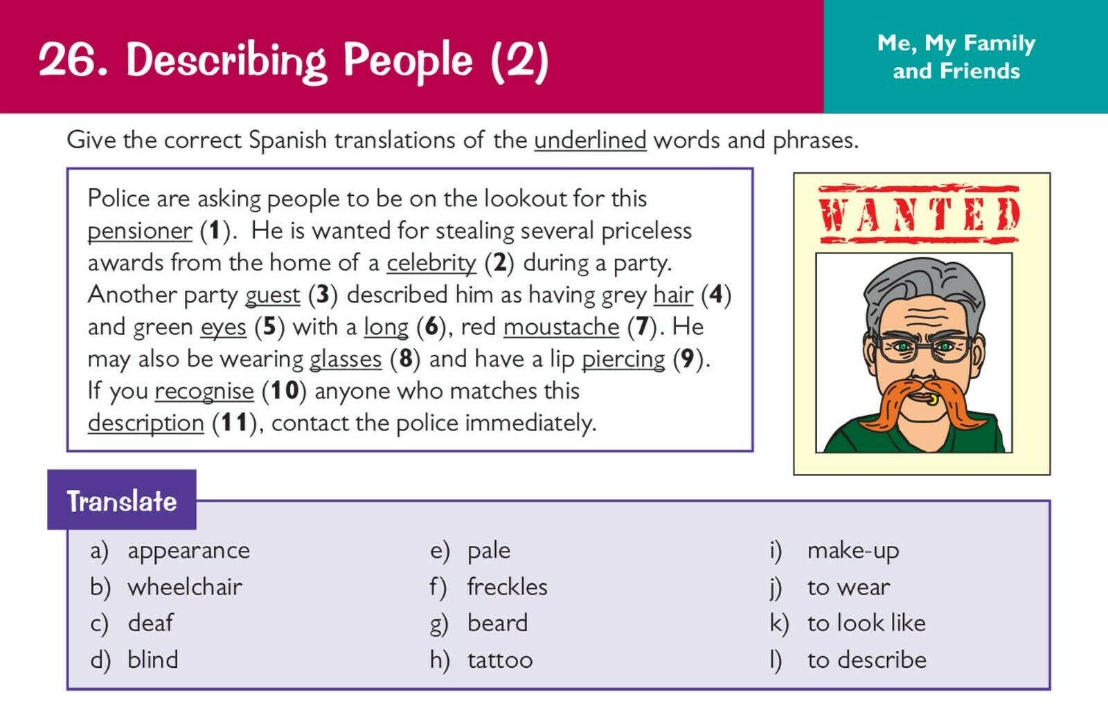 GCSE AQA Spanish Vocabulary Revision Question Cards CGP – Books \u0026 Goods, image size:1600x1052