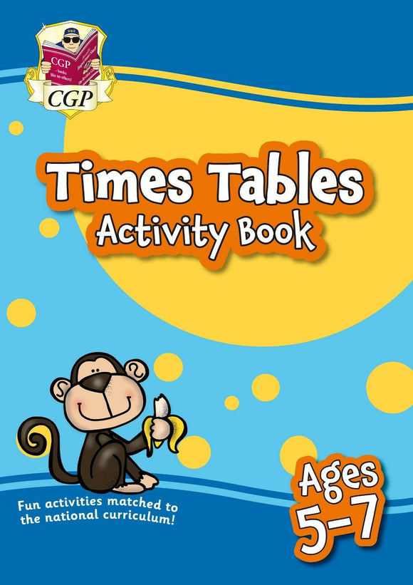 KS1 Year 1 & 2 Times Tables Home Learning Activity Book inc Answer Ages 5-7 CGP