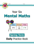 KS2 Year 6 Mental Maths Daily Practice Books  Autumn&Spring Term with Answer CGP
