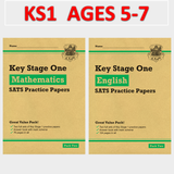 KS1 SATS Practice Papers with Answer Maths and English Pack 2 Ages 5-7 CGP