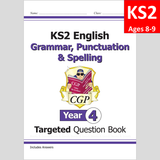 KS2 Year 4 English Targeted Question Book Grammar Punct Spelling with Answer CGP