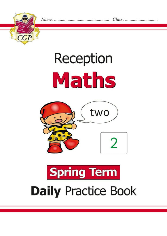 Reception Maths Daily Practice Book Ages 4-5 with Answer Spring Term CGP