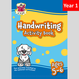 KS1 Year 1 Handwriting Home Learning Activity Book Ages 5-6 CGP