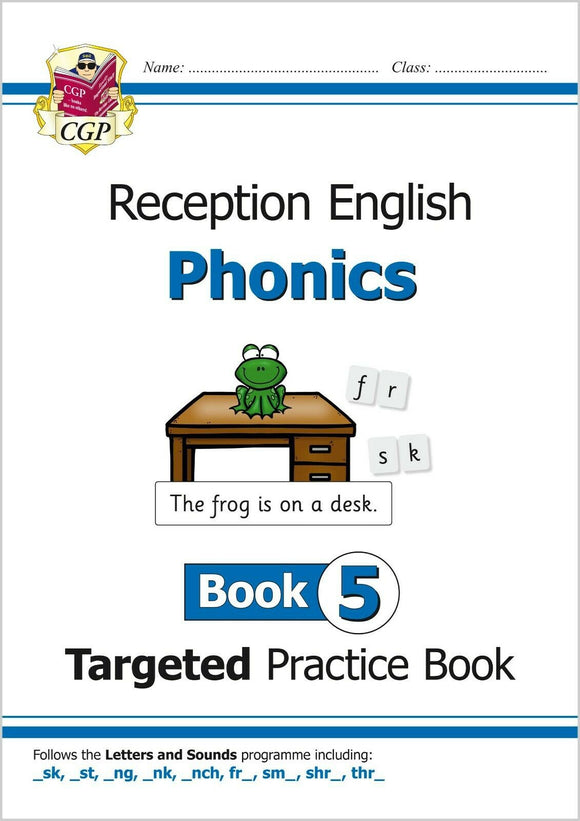 Reception Ages 4-5 Phonics English Targeted Practice Book 5 CGP