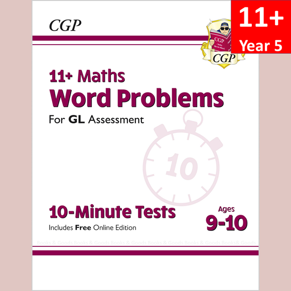 11 Plus Year 5  GL 10 Minute Tests  Maths Word Problems with Answer CGP
