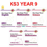 KS3 Year 9 Maths English and Science 5 Books Bundle with Answers CGP