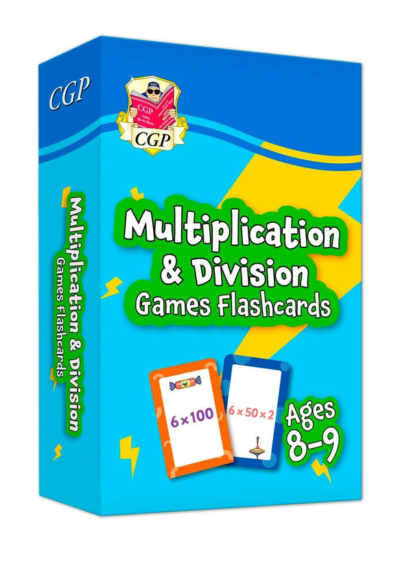 New KS2 Year 4 Maths Multiplication & Division Games Flashcards For Ages 8-9 CGP