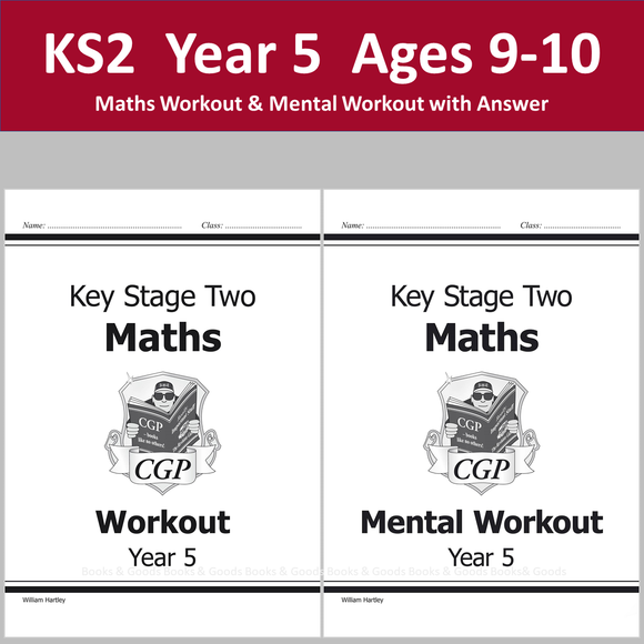 KS2 Year 5 Maths Workout and Mental Workout with Answer CGP