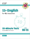 11 Plus Year 6 GL 10 Minute Test English 1 and Maths with Answer CGP