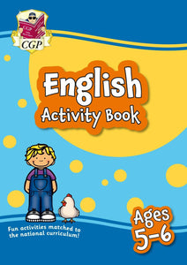 KS1 Year 1 English Home Learning Activity Book inc Answers  Ages 5-6 CGP