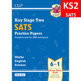 KS2 Complete SATS Practice Papers Pack 1 Science Maths English with Answer CGP