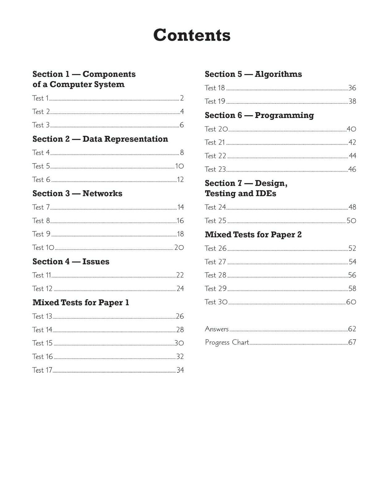GCSE Computer Science OCR 10-Minute Tests with Answers | CGP – Books ...