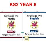 KS2 Year 6 Maths and English Targeted Question Books with Answers CGP