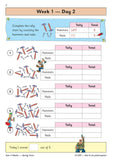 KS2 Year 3 Maths and Handwriting Daily Practice Book Spring Term with Answer CGP