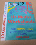 11+ Plus Maths Worksheets for Challenging Grammar Schools exams 2018/2019