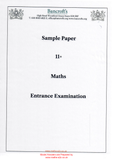 Bancroft's School 2018 11+ Entrance Exam